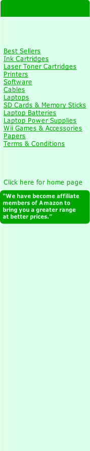 “We have become affiliate
members of Amazon to
bring you a greater range
at better prices.”